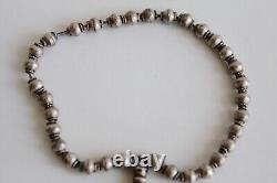 OLD ROSARY TASBIH MISBAHA 33 SILVER BEADS SOLID SILVER 23.5g MUSLIM ROSARY