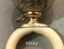 Old Baby Rattle Solid Silver & Vermeil Ring 19th Angelot Angelo 19th