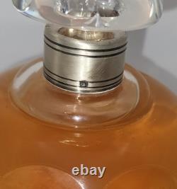 Old Baccarat Perfume Bottle with Solid Silver Collar, Early 20th Century, Never Opened