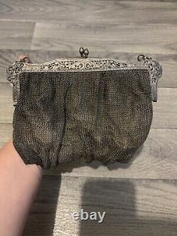 Old Ball Bag In Solid Silver XIX Eme