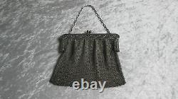 Old Ball Bag Solid Silver Minaudière / Garland Louis XVI Silver Handbag