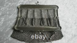 Old Ball Bag Solid Silver Minaudière / Garland Louis XVI Silver Handbag