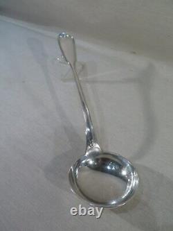 Old Beautiful Ladle in Solid Silver Net Model Monogrammed Minerva