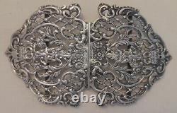 Old Belt Buckle In English Massive Silver