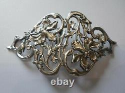 Old Belt Buckles In Solid Silver, Art Nouveau
