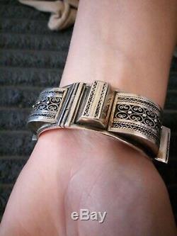 Old Berber Bracelet Silver Magreb Ethnic Vintage