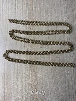 Old Big Jumper In Silver Massif Vermeil Sanglier 150cm Chain Necklace