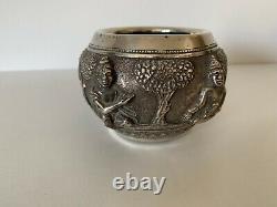 Old Bowl Solid Silver Cut T. 90 Indian Silver Bowl Antique Burmese