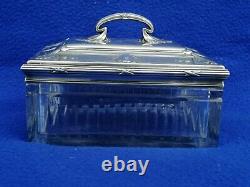 Old Box Crystal Box Solid Silver Minerve Silver Crystal Box