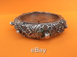 Old Bracelet Silver Enamels Morocco Gem Berber Amazigh Nineteenth