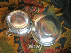 Old Breakfast Cup And Under Cup Solid Silver Poincons Minerve Epoch 1930