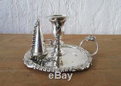 Old Candle In Hand Full English Silver 1812 Georgian Era