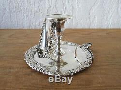 Old Candle In Hand Full English Silver 1812 Georgian Era