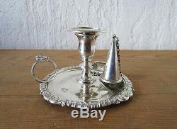 Old Candle In Hand Full English Silver 1812 Georgian Era