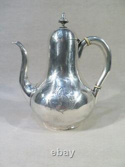 Old Coffee Maker A La Turc Silver Massif Monogram