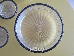 Old Crystal Dessert Service St Louis Or Baccarat Sterling Silver