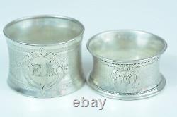 Old Cup And Under Cup Solid Silver Alphonse Debain Lys Mise Art Nouveau