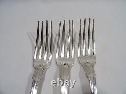 Old Cutlery 3 Forks Cosson Corby Sterling Silver Solid Silver Fork