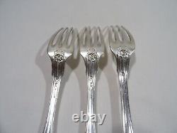 Old Cutlery 3 Forks Cosson Corby Sterling Silver Solid Silver Fork
