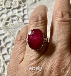 Old Elegant Ring In Veritable Impose Ruby And Money Massive