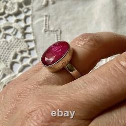 Old Elegant Ring In Veritable Impose Ruby And Money Massive