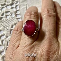 Old Elegant Ring In Veritable Impose Ruby And Money Massive