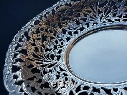 Old Flat / Oval Candy Tray In Sterling Silver 833. A Minerva Amsterdam