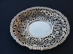 Old Flat / Oval Candy Tray In Sterling Silver 833. A Minerva Amsterdam