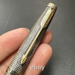 Old Fountain Pen OR 14k 585 And Solid Silver PARKER USA STERLING