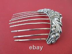 Old Hair Comb, Diadem In Solid Silver (minerva) XIX Th S