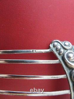 Old Hair Comb, Diadem In Solid Silver (minerva) XIX Th S