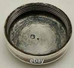 Old Inkwell Sterling Silver Hallmark Minerva Engraving Old Silver Frills