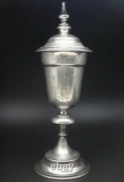 Old Kiddush Wedding Chalice In Solid Silver Austria 19th 211g