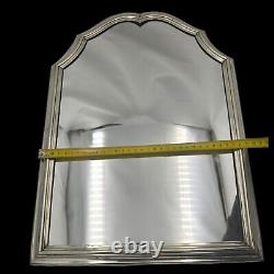 Old Large Silver Solid Silver Standing Mirror