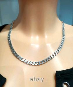 Old Large Solid Silver Chain