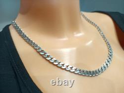 Old Large Solid Silver Chain