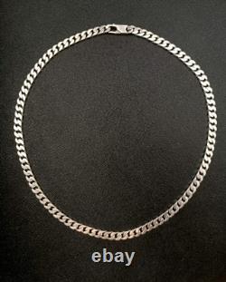 Old Large Solid Silver Chain