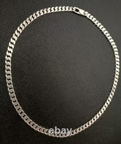 Old Large Solid Silver Chain