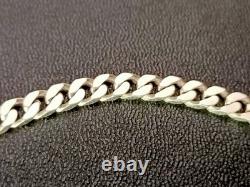 Old Large Solid Silver Chain