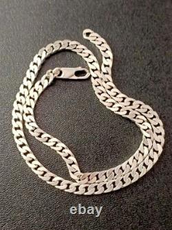 Old Large Solid Silver Chain