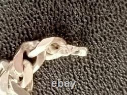 Old Large Solid Silver Chain