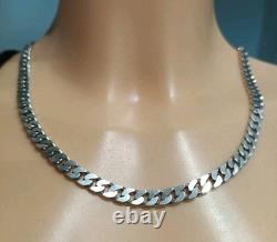 Old Large Solid Silver Chain