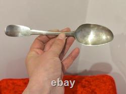 Old Large Spoon for the Fermiers Généraux in Solid Silver