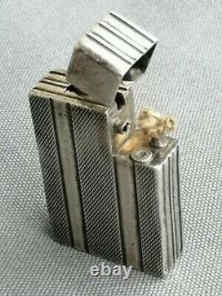 Old Lighter Art Deco Cartier Silver Massive Antique Lighter Silver