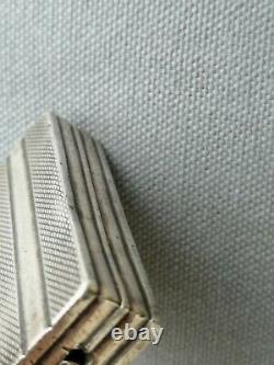 Old Lighter Art Deco Cartier Silver Massive Antique Lighter Silver