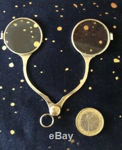 Old Man Bezel Scissors Incredible Optical Lorgnon Spyglass Sterling Silver