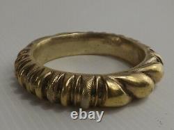 Old Massive Silver Bracelet, Vermeil. Berber Work, North Africa