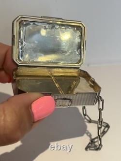 Old Minaudière Purse Jewelry Failed Silver