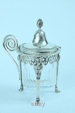 Old Mustard Tree Solid Silver Crystal Ambroise Mignerot 19e Cariatides
