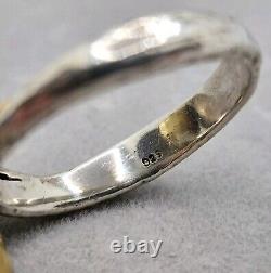 Old Navajo Ring in SOLID SILVER with TURQUOISE and CORAL, vintage jewelry